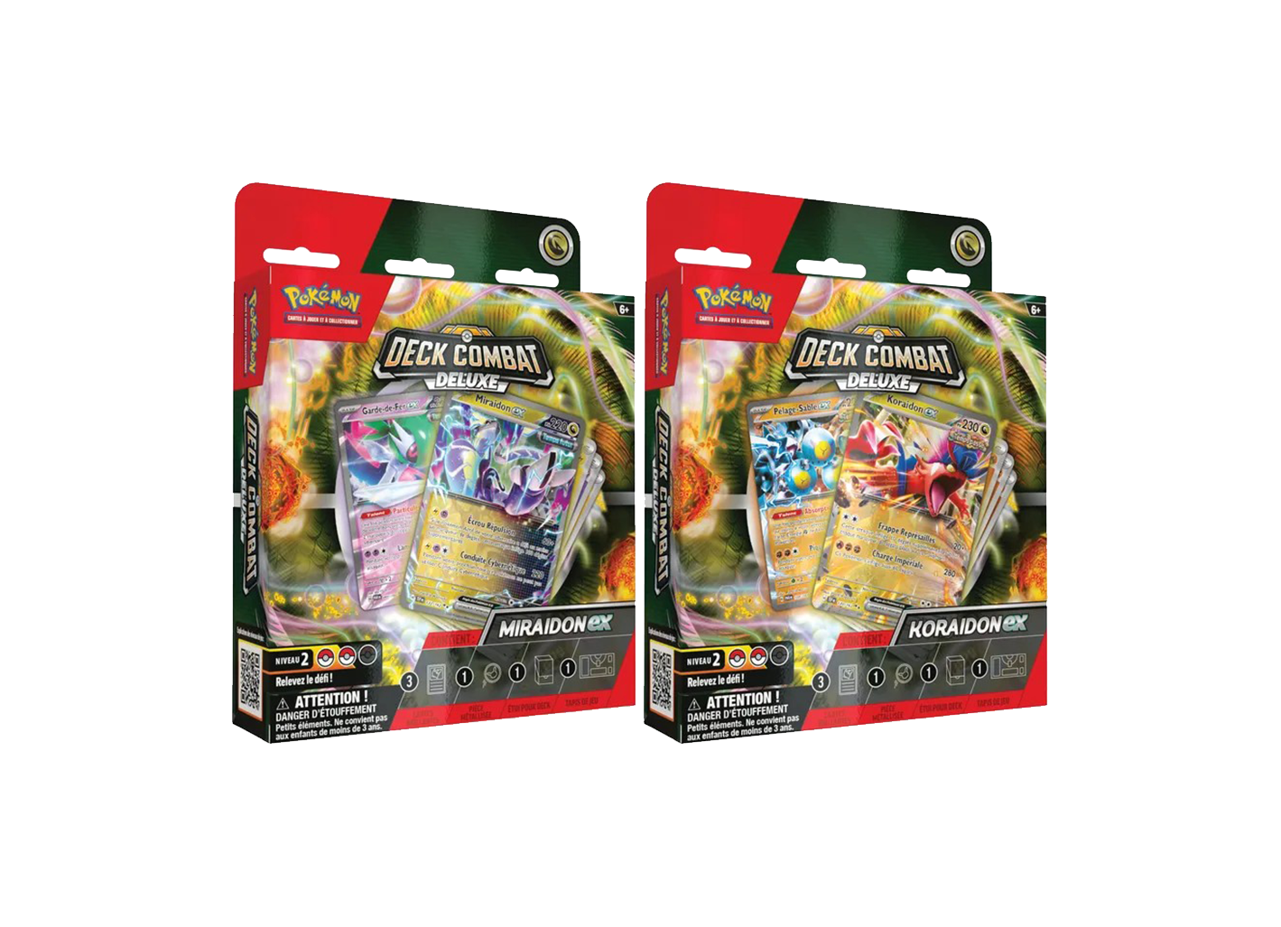 POKEMON -DECK DE COMBAT DELUXE - MIRAIDON-EX OU KORAIDON-EX - FR