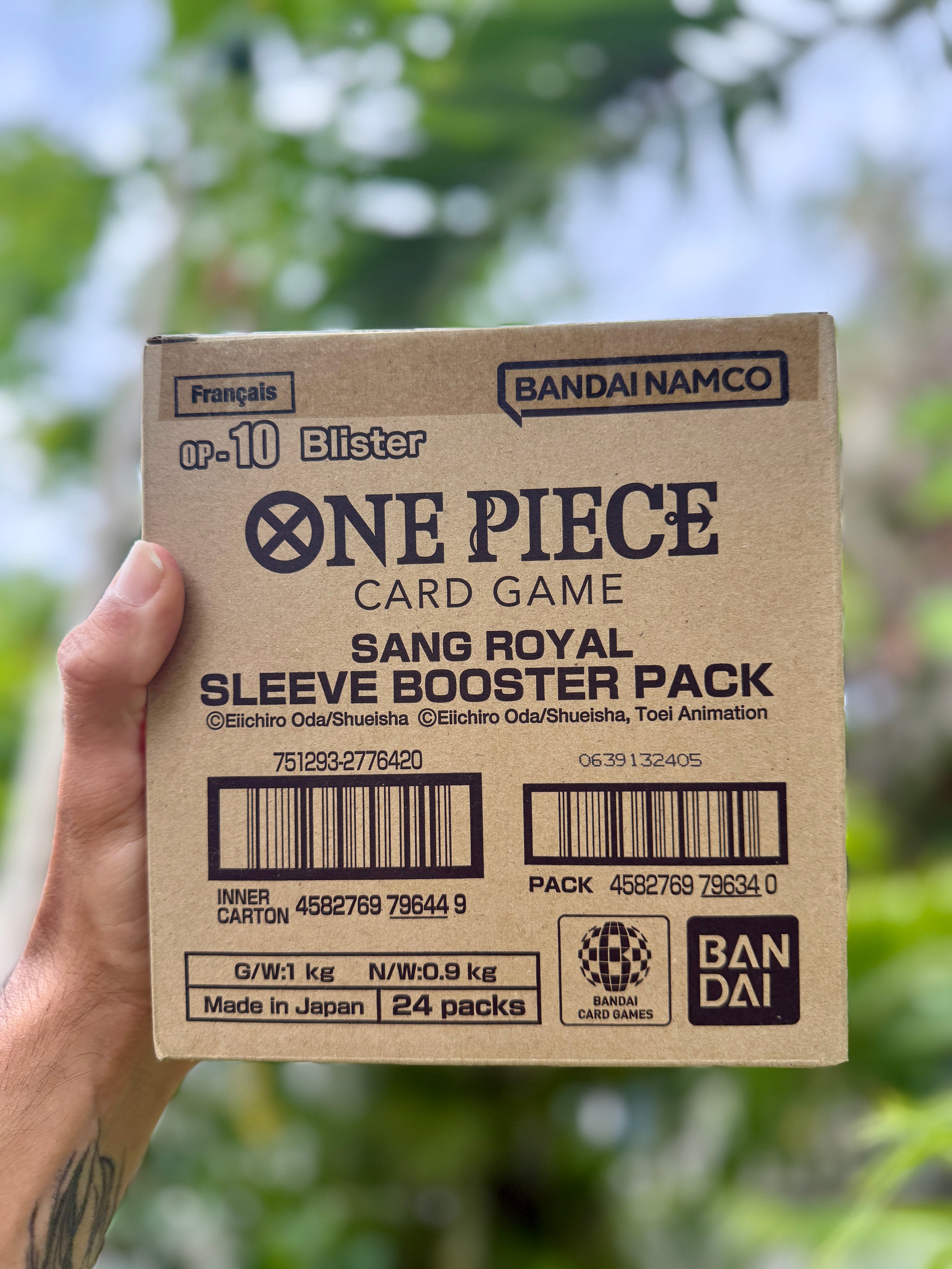 FR - CASE DE 24 BLISTERS ONE PIECE - OP10