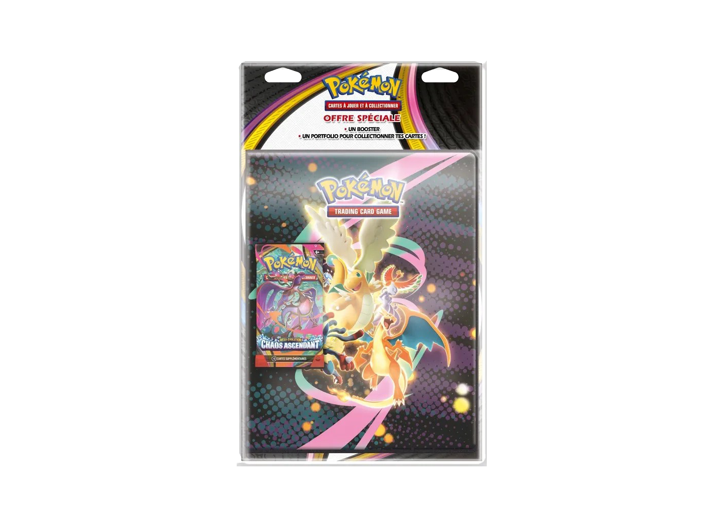 POKEMON - PORTFOLIO ET BOOSTER CHAOS ASCENDANT - ME04 - FR
